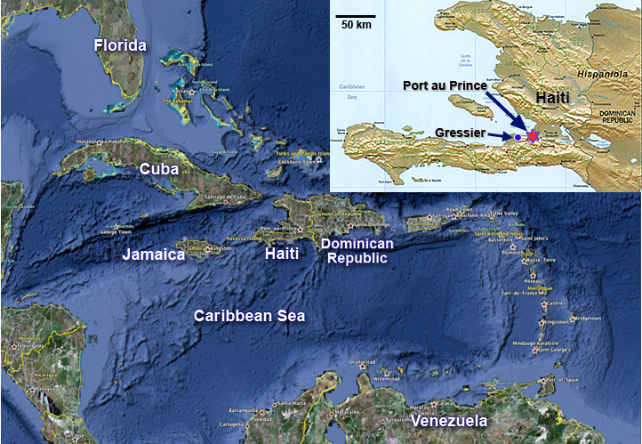 Haiti location map